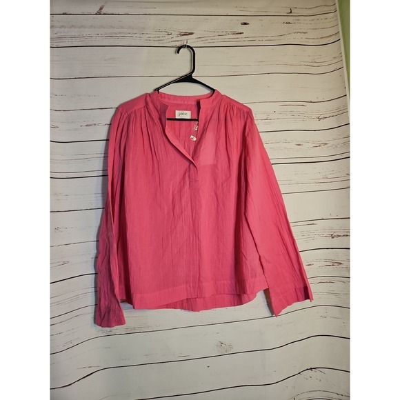 Joie Tops - Joie Phlox Pink‎ LONG sleeves BLOUSE Size MEDIUM